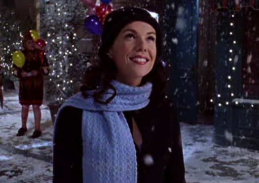 Lorelai smitten with snow