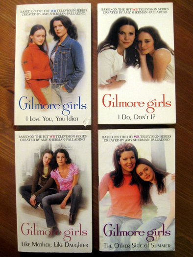 The covers of the four novelisations