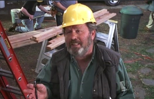 Tom the crew chief working hard with a safety helmet