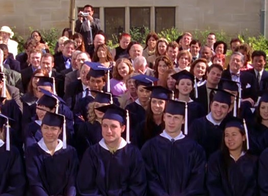 So many extras at Rory's Chilton graduation.  Were you there?
