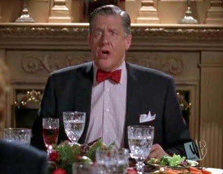 Ed Herrmann as Richard Gilmore, enflamed by something at the dinner table