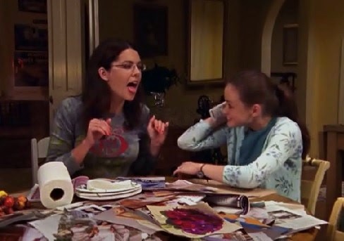 Lorelai channels Cujo, with glasses