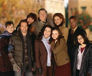 An autumnal promo pic of the main cast