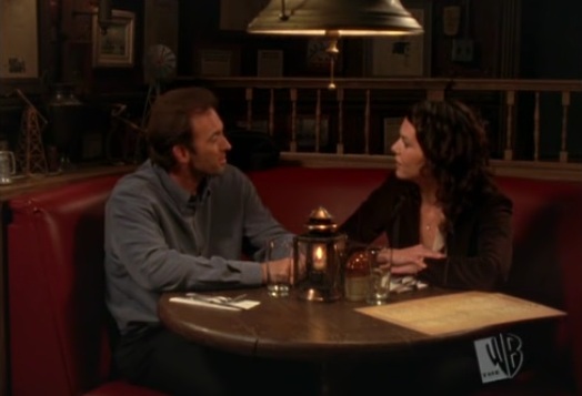 Luke and Lorelai finally on their first date